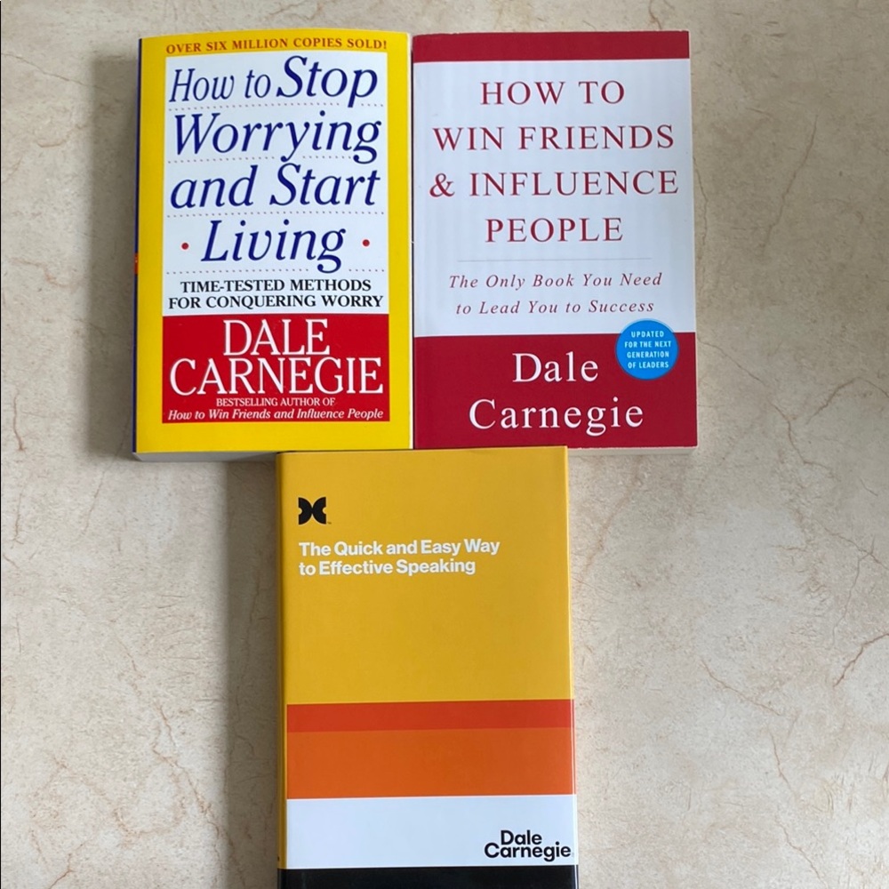 Dale Carnegie Book Set of 3
